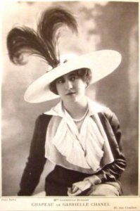 Gabrielle Dorziat with Chanel hat